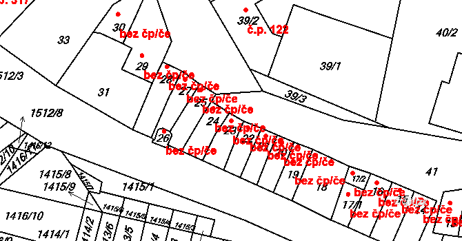 Vacenovice 44580673 na parcele st. 23 v KÚ Vacenovice u Kyjova, Katastrální mapa