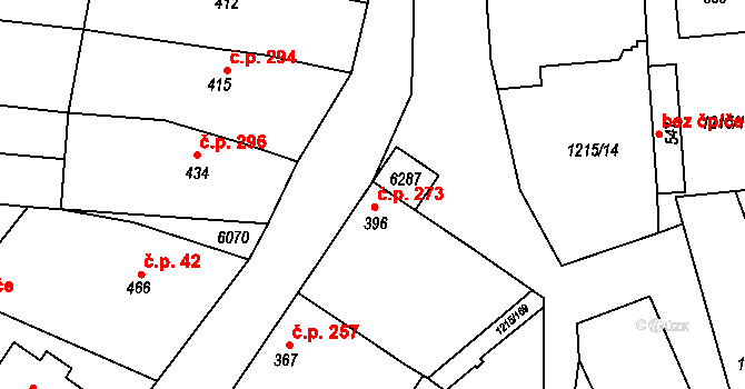 Popovice 156, Katastrální mapa