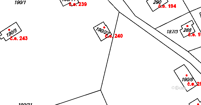 Sázava 241, Davle, Katastrální mapa