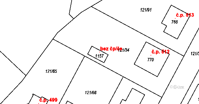 Staňkov 117604674 na parcele st. 1157 v KÚ Staňkov-ves, Katastrální mapa
