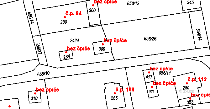 Třinec 40225674 na parcele st. 163 v KÚ Český Puncov, Katastrální mapa