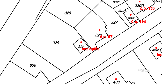 Bohumín 44015674 na parcele st. 328 v KÚ Vrbice nad Odrou, Katastrální mapa