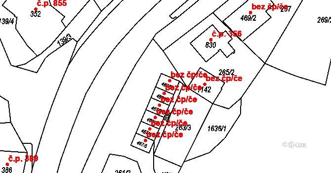 Horní Slavkov 44351674 na parcele st. 467/5 v KÚ Horní Slavkov, Katastrální mapa