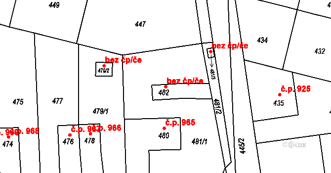 Havířov 49547674 na parcele st. 482 v KÚ Šumbark, Katastrální mapa
