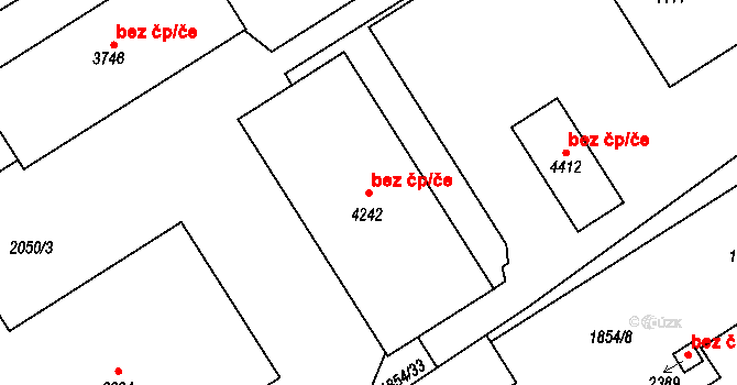 Jičín 50159674 na parcele st. 4242 v KÚ Jičín, Katastrální mapa
