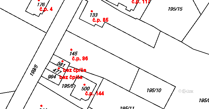 Objekt 53834674, Katastrální mapa