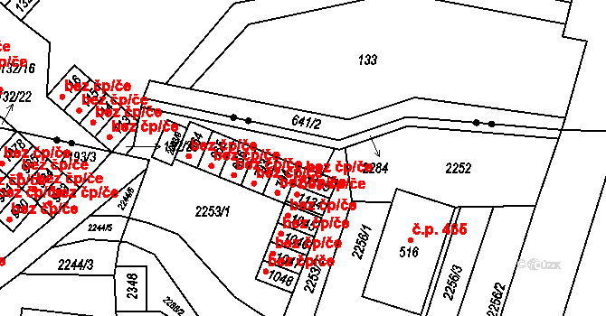 Hanušovice 38962675 na parcele st. 794 v KÚ Hanušovice, Katastrální mapa