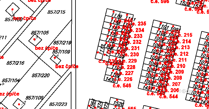 Řetenice 238, Teplice na parcele st. 1112 v KÚ Teplice-Řetenice, Katastrální mapa