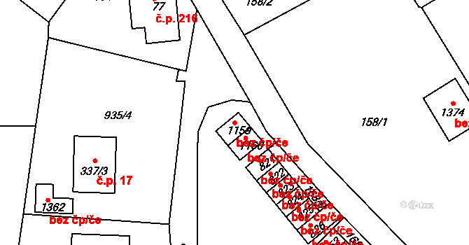 Hejnice 47799676 na parcele st. 1159 v KÚ Hejnice, Katastrální mapa