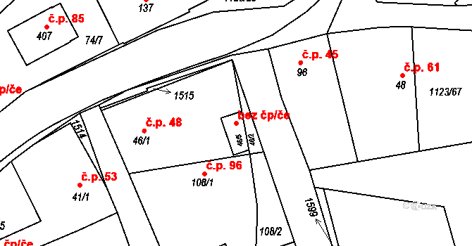 Rokytno 107562677 na parcele st. 46/5 v KÚ Rokytno, Katastrální mapa