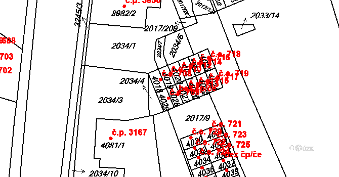 Hodonín 38915677 na parcele st. 4028 v KÚ Hodonín, Katastrální mapa