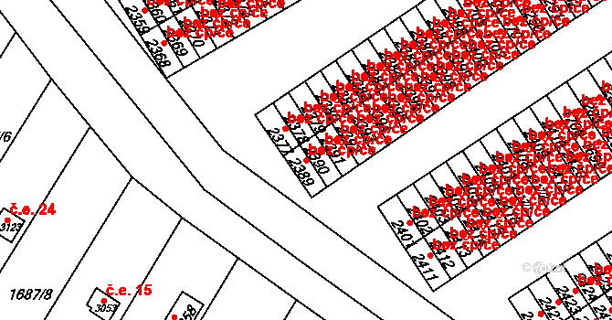 Ostrov 39702677 na parcele st. 2389 v KÚ Ostrov nad Ohří, Katastrální mapa