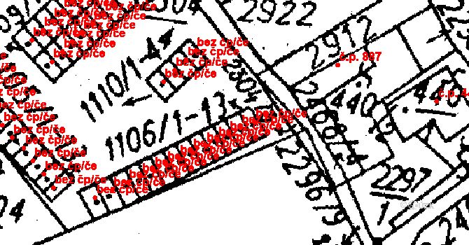 Kamenický Šenov 48826677 na parcele st. 1106/12 v KÚ Kamenický Šenov, Katastrální mapa