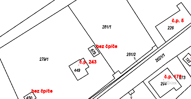 Nová Ves 102675678 na parcele st. 679 v KÚ Nová Ves u Chrastavy, Katastrální mapa