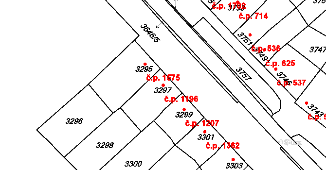 Líšeň 1196, Brno na parcele st. 3297 v KÚ Líšeň, Katastrální mapa