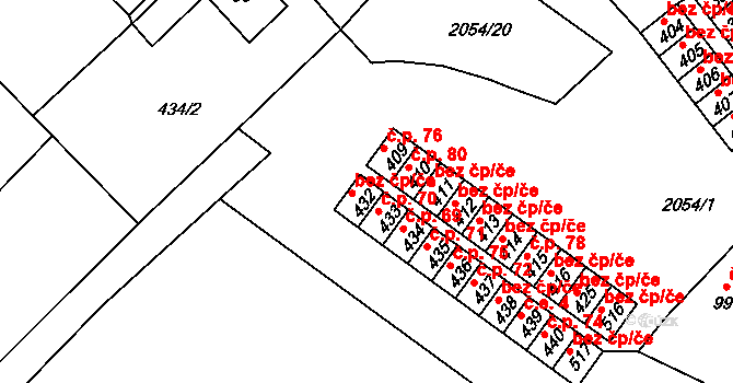 Verneřice 26721678 na parcele st. 432 v KÚ Verneřice, Katastrální mapa