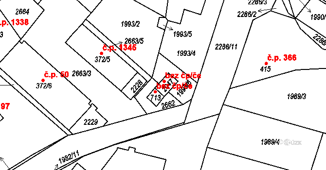 Ledeč nad Sázavou 48690678 na parcele st. 2047 v KÚ Ledeč nad Sázavou, Katastrální mapa