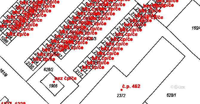 Neratovice 49500678 na parcele st. 2168 v KÚ Neratovice, Katastrální mapa