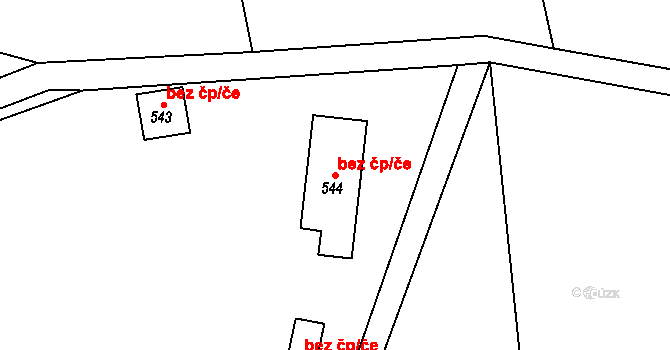 Stožec 106369679 na parcele st. 544 v KÚ Stožec, Katastrální mapa