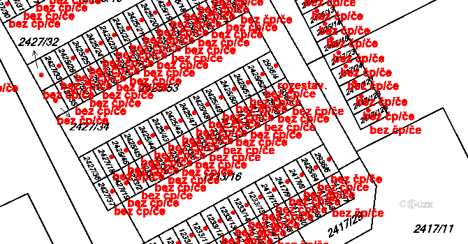 Rychnov nad Kněžnou 44306679 na parcele st. 2417/7 v KÚ Rychnov nad Kněžnou, Katastrální mapa