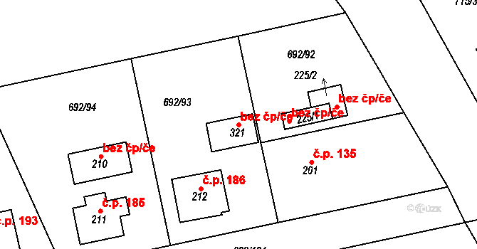 Dolní Lukavice 47427680 na parcele st. 321 v KÚ Dolní Lukavice, Katastrální mapa