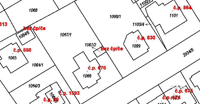 Rychnov nad Kněžnou 121353681 na parcele st. 1067/2 v KÚ Rychnov nad Kněžnou, Katastrální mapa