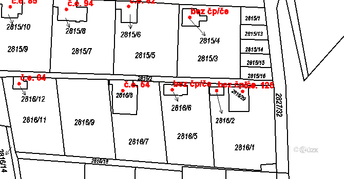 Havířov 42060681 na parcele st. 2816/6 v KÚ Bludovice, Katastrální mapa