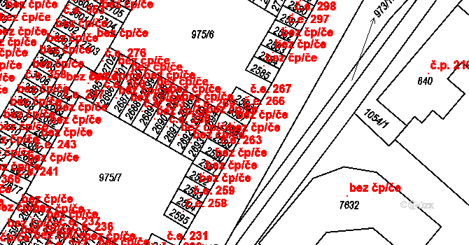 Havlíčkův Brod 44525681 na parcele st. 2588 v KÚ Havlíčkův Brod, Katastrální mapa