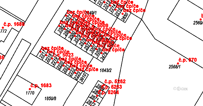 Česká Třebová 45920681 na parcele st. 3479 v KÚ Česká Třebová, Katastrální mapa
