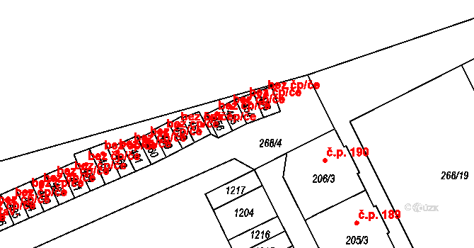 Broumov 46365681 na parcele st. 455 v KÚ Velká Ves u Broumova, Katastrální mapa