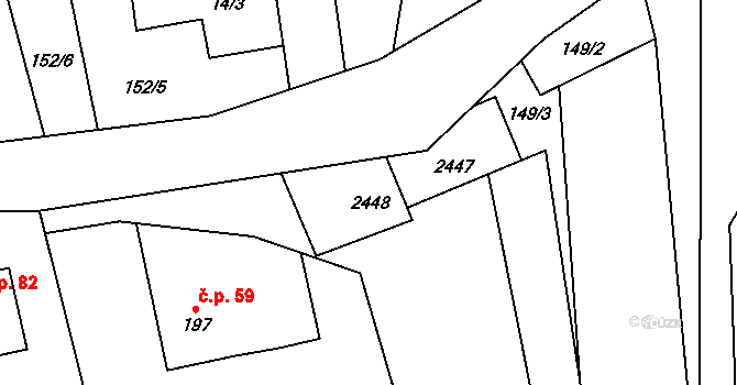 Třinec 46475681 na parcele st. 15/2 v KÚ Horní Líštná, Katastrální mapa