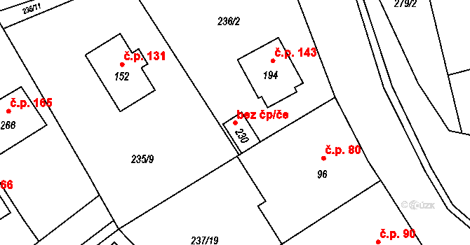 Jarošov nad Nežárkou 47540681 na parcele st. 230 v KÚ Jarošov nad Nežárkou, Katastrální mapa