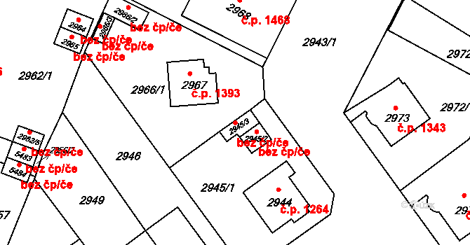 Litoměřice 49417681 na parcele st. 2945/3 v KÚ Litoměřice, Katastrální mapa