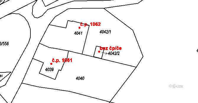 Orlová 49811681 na parcele st. 4042/2 v KÚ Horní Lutyně, Katastrální mapa