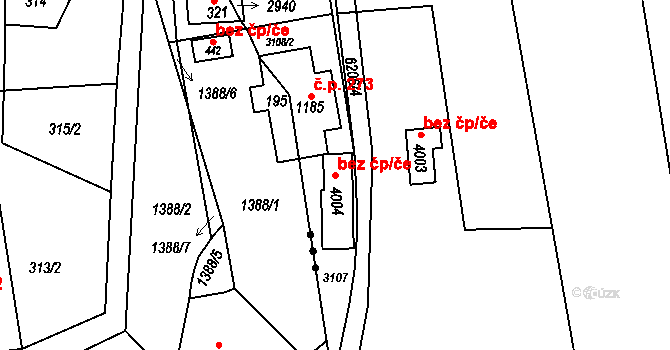 Polička 88179681 na parcele st. 4004 v KÚ Polička, Katastrální mapa