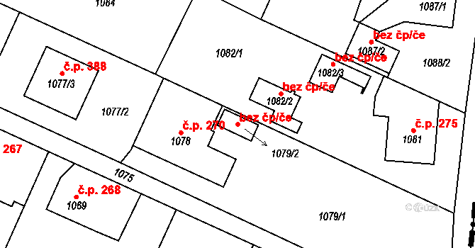 Krmelín 104539682 na parcele st. 1079/2 v KÚ Krmelín, Katastrální mapa