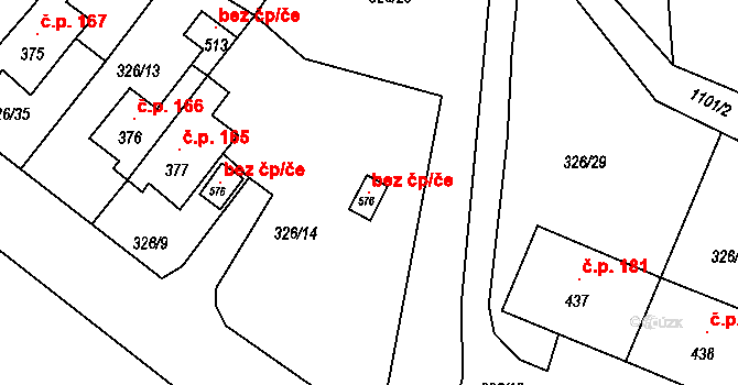Česká Kamenice 107224682 na parcele st. 576 v KÚ Dolní Kamenice, Katastrální mapa