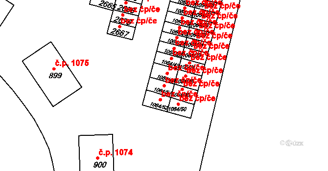 Ostrov 39688682 na parcele st. 1064/51 v KÚ Ostrov nad Ohří, Katastrální mapa
