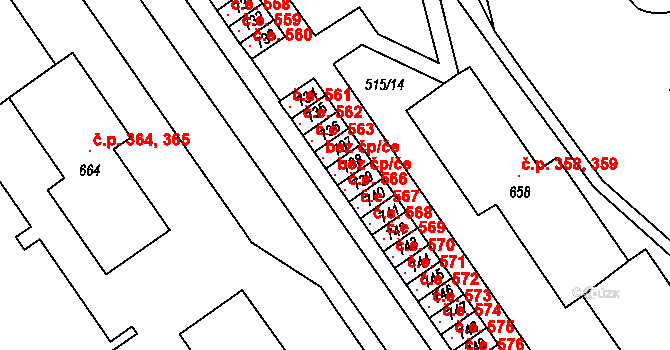 Adamov 46023682 na parcele st. 738 v KÚ Adamov, Katastrální mapa