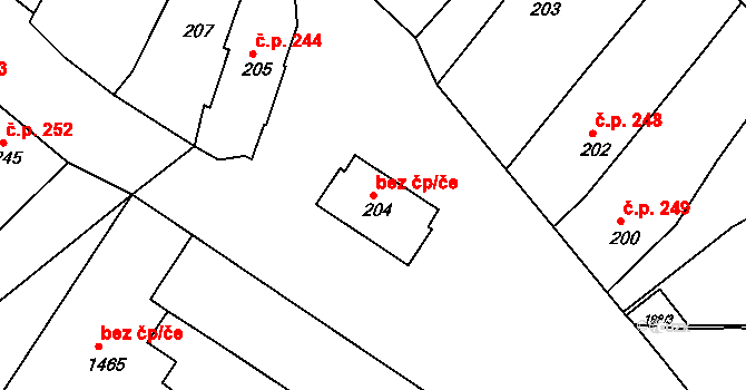 Týniště nad Orlicí 48575682 na parcele st. 204 v KÚ Týniště nad Orlicí, Katastrální mapa