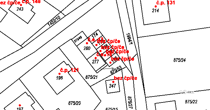 Častrov 43109683 na parcele st. 177 v KÚ Častrov, Katastrální mapa