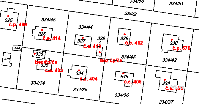 Ohrobec 39601684 na parcele st. 328 v KÚ Ohrobec, Katastrální mapa