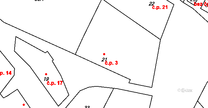 Velká Skalice 3, Zbraslavice na parcele st. 21 v KÚ Velká Skalice, Katastrální mapa