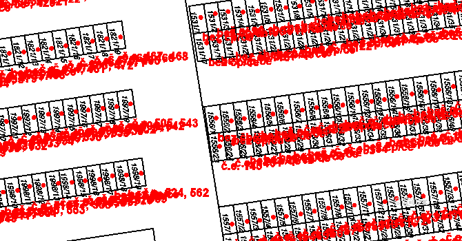 Otrokovice 41211685 na parcele st. 1556/2 v KÚ Otrokovice, Katastrální mapa