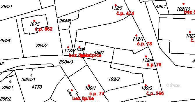 Stod 41836685 na parcele st. 112/7 v KÚ Stod, Katastrální mapa