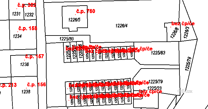 Suchdol nad Lužnicí 41981685 na parcele st. 1225/30 v KÚ Suchdol nad Lužnicí, Katastrální mapa
