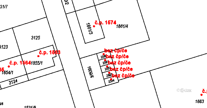 Šumperk 41445686 na parcele st. 2580 v KÚ Šumperk, Katastrální mapa