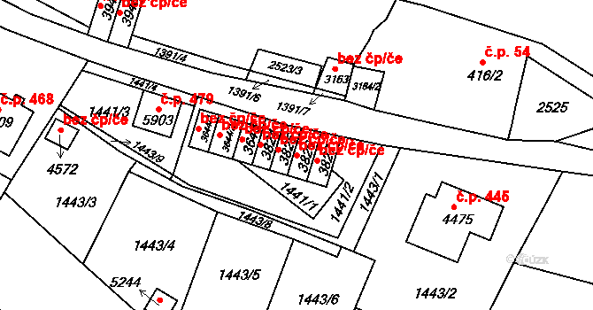 Trutnov 41862686 na parcele st. 3826 v KÚ Trutnov, Katastrální mapa