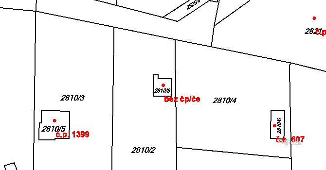 Orlová 43146686 na parcele st. 2810/9 v KÚ Horní Lutyně, Katastrální mapa