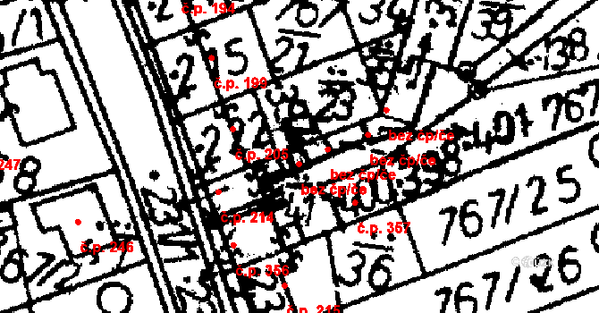 Bernartice 79007686 na parcele st. 397 v KÚ Bernartice u Milevska, Katastrální mapa